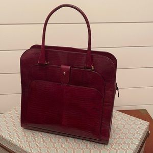 Serena leather purse-Burgundy